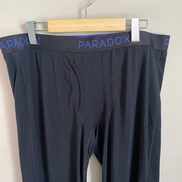 Paradox Men's Drirelease Merino Wool Blend Base Layer Bottoms Size X-Large Black - Picture 3 of 13